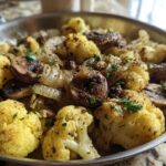 Garlic Cauliflower Mushroom Skillet Easy One Pan