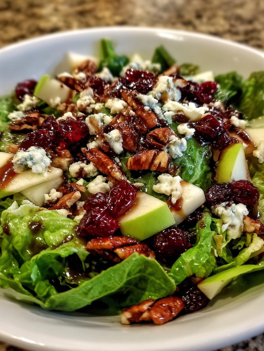 Gorgonzola Apple Pecan Salad - detail 2