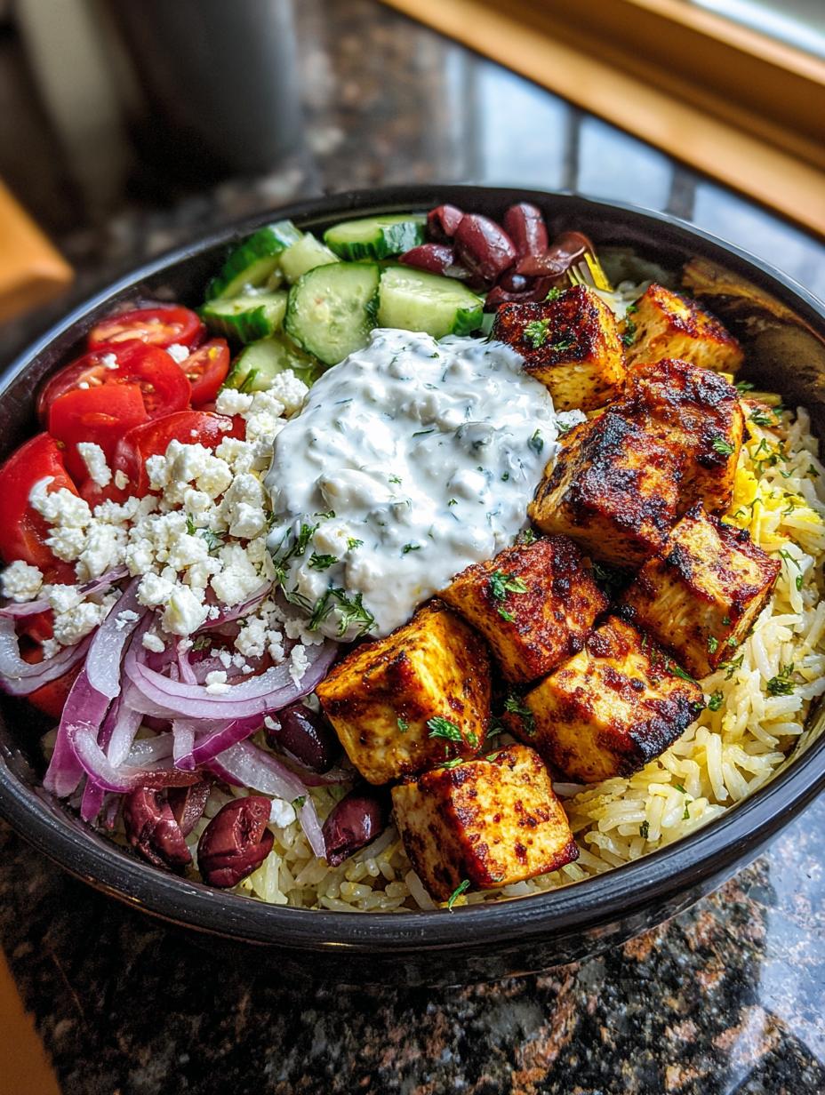 Greek chicken bowl - detail 2