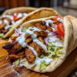 Greek chicken gyros