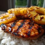 Hawaiian chicken with coconut rice