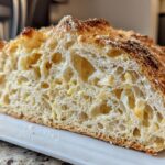 Homemade Asiago Cheese Bread With Crispy Crust