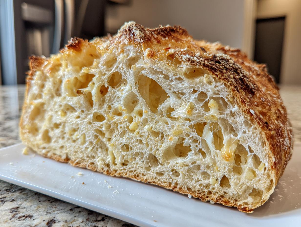 Amazing 3 Step Homemade Asiago Cheese Bread With Crispy Crust