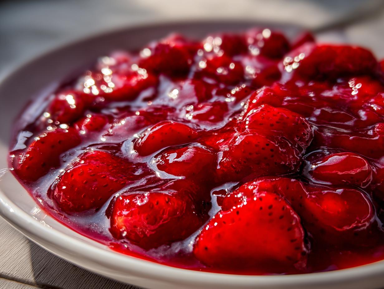 Amazing 15-Min Homemade Strawberry Topping