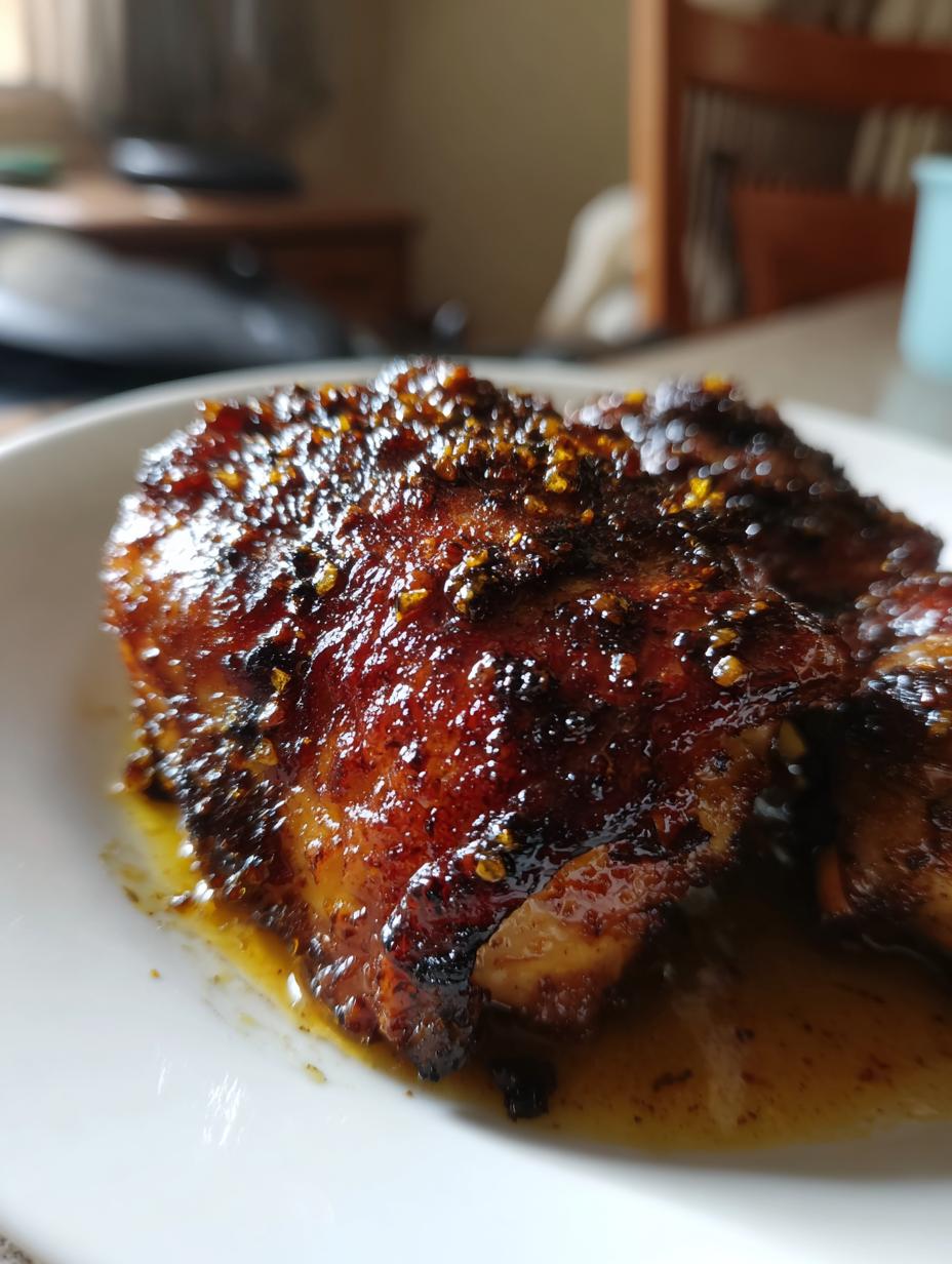 Honey Garlic Chicken Thighs - detail 2