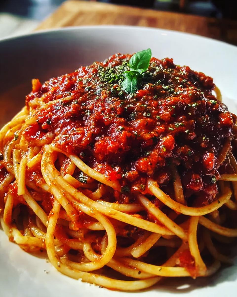 Italian spaghetti sauce - detail 1