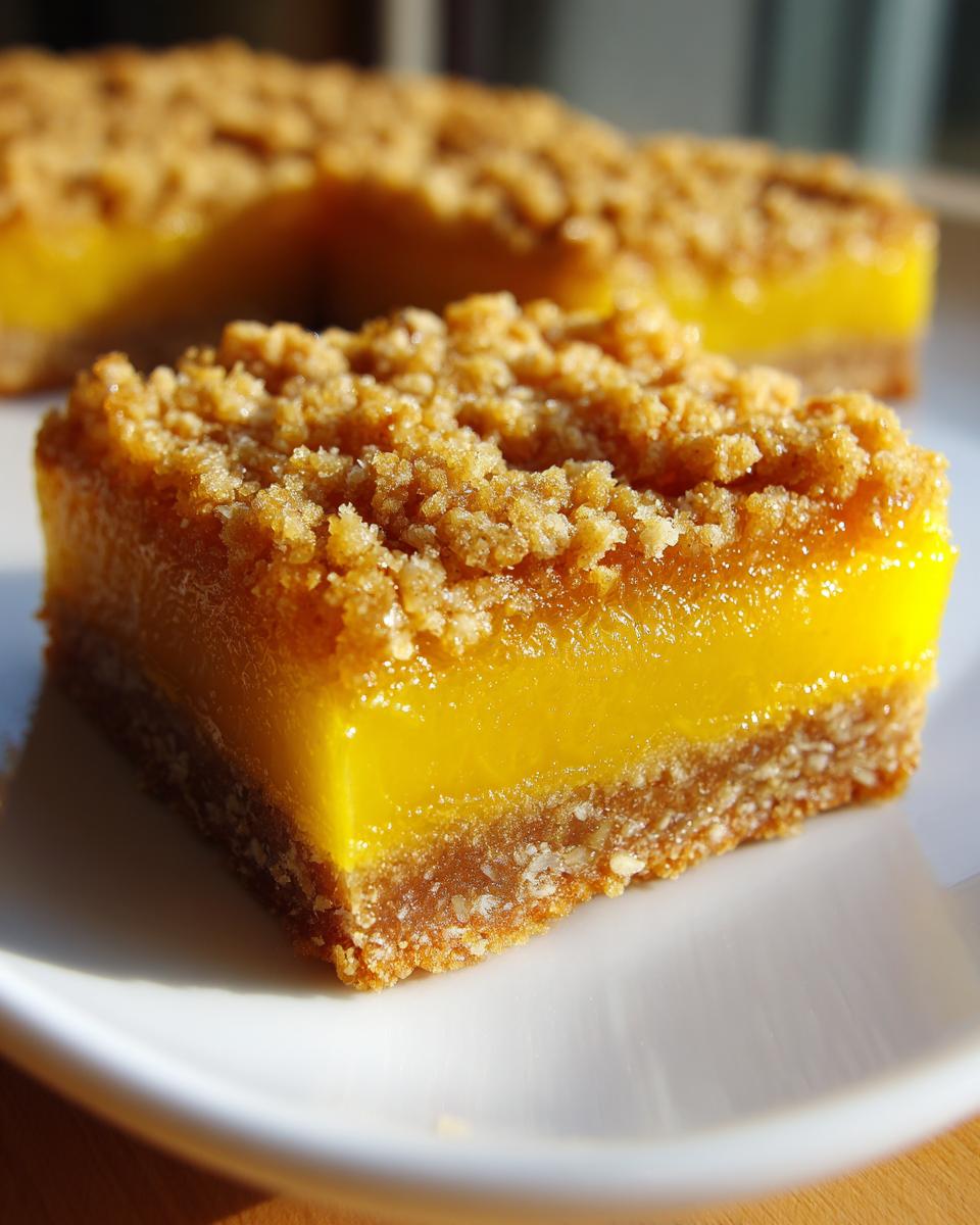 Lemon Crumb Bars - detail 1