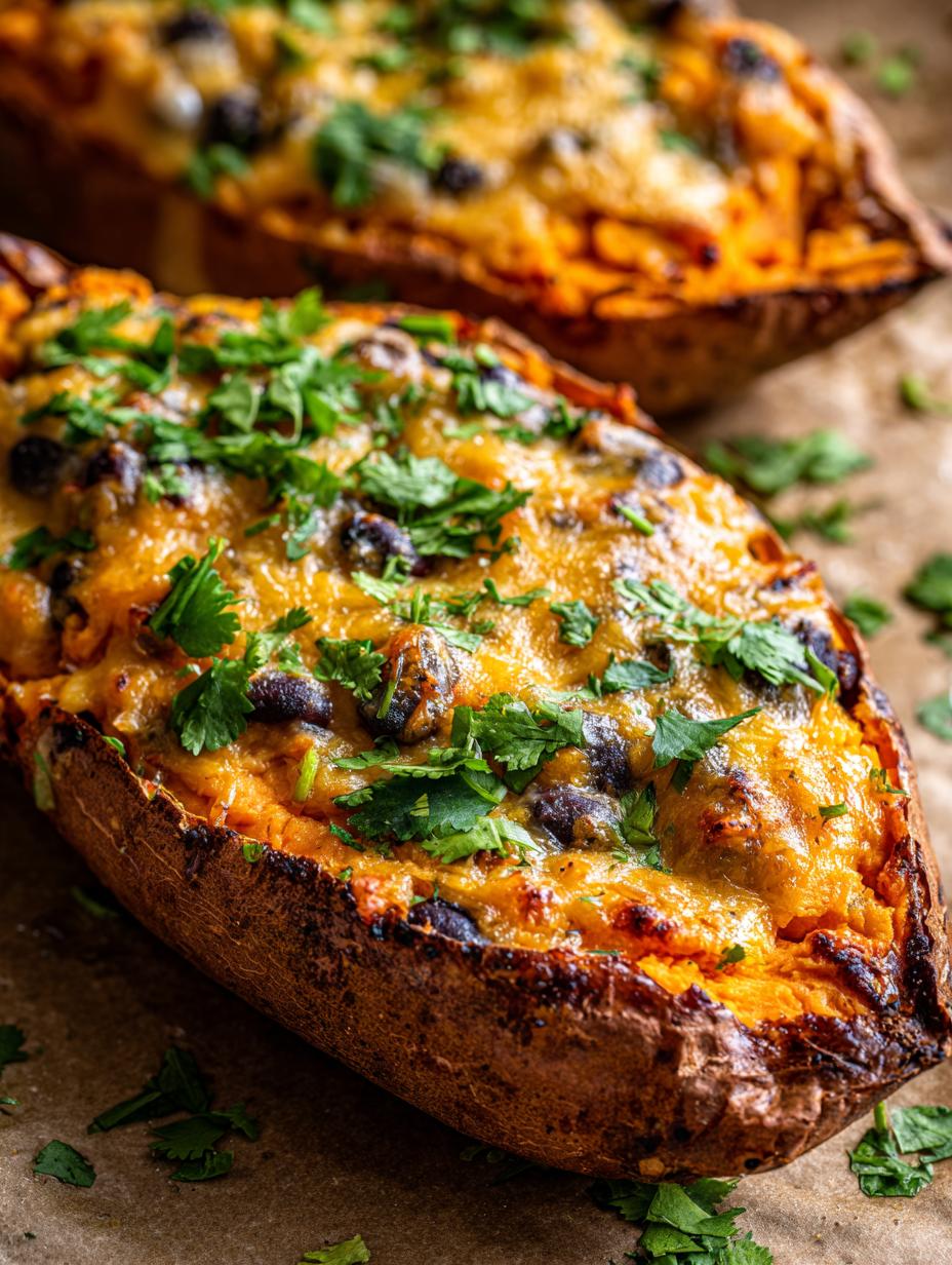 Shocking Loaded Sweet Potato Skins with Black Beans and Lime 5 Loaded Sweet Potato Skins with Black Beans and Lime - detail 2