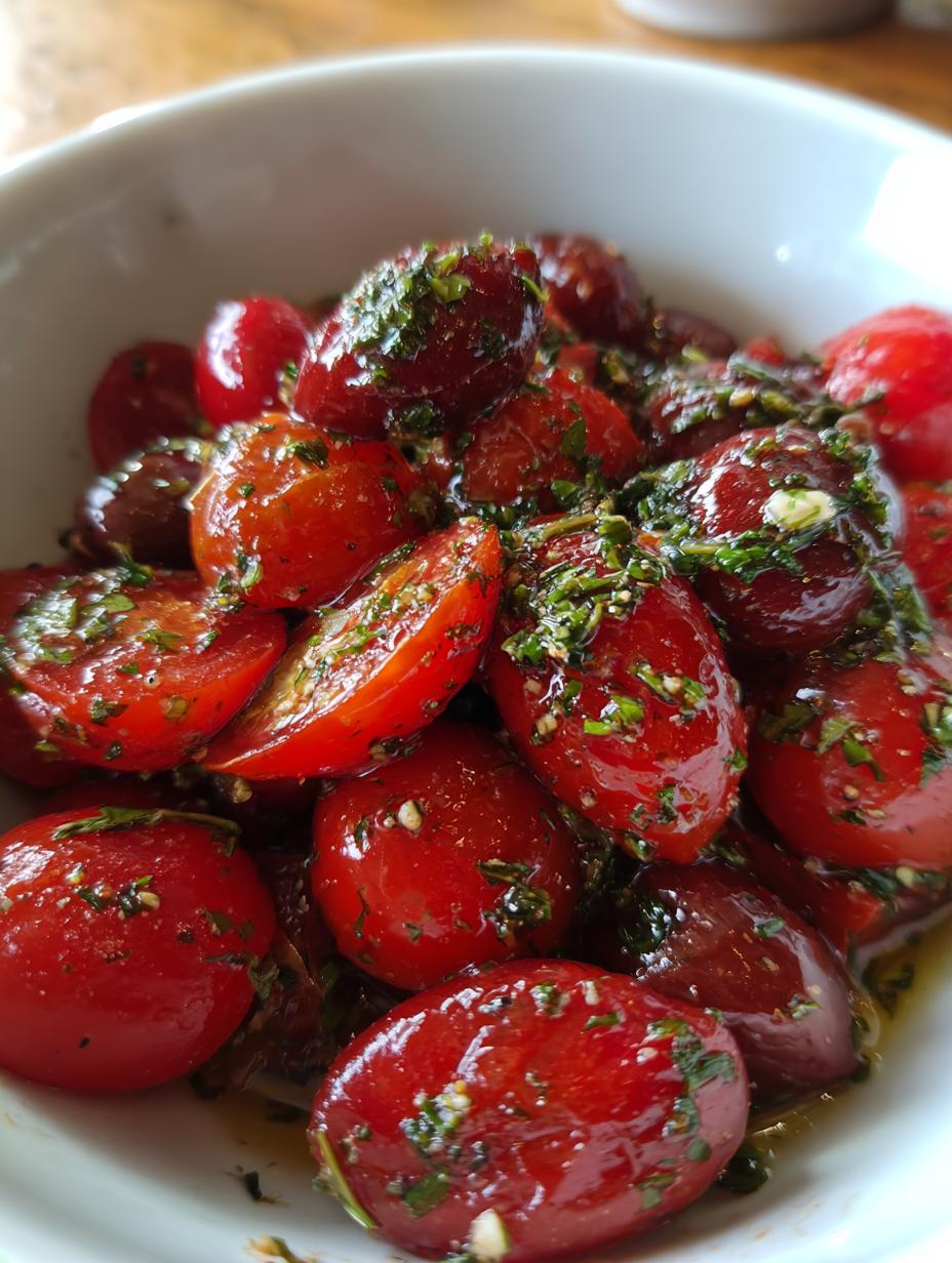 Marinated tomatoes - detail 2