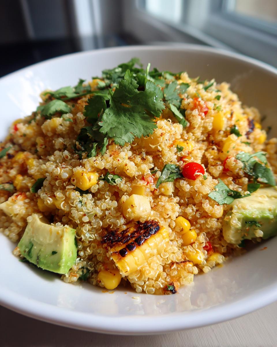 Mexican street corn quinoa salad - detail 1