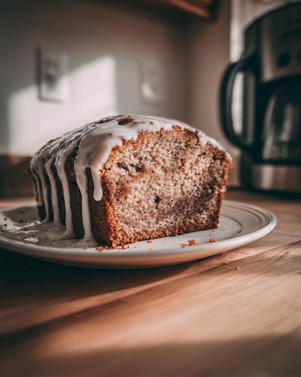 Moist Apple Bread With Cinnamon Glaze - detail 1