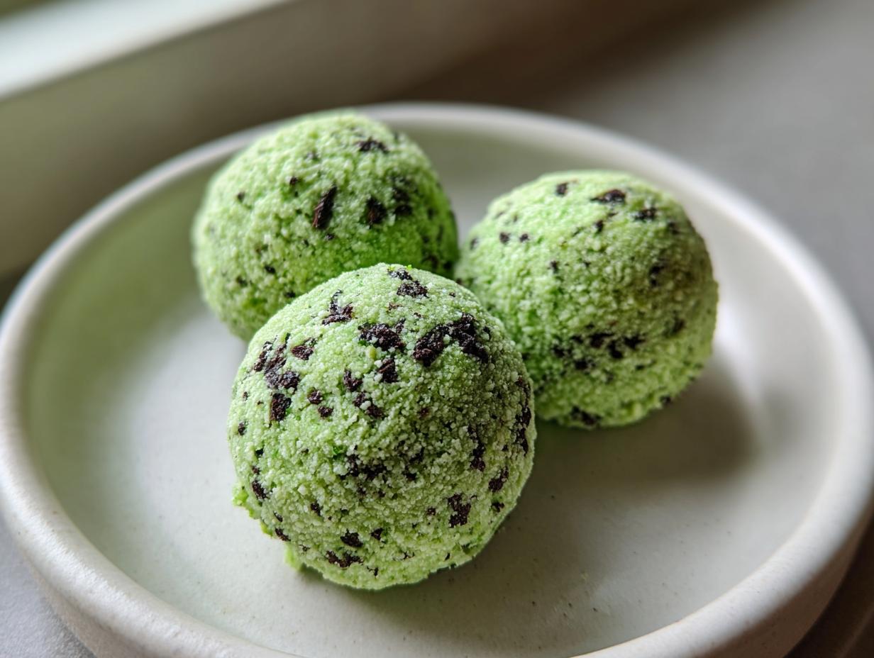 5 Amazing No-Bake Mint Chocolate Chip Protein Balls