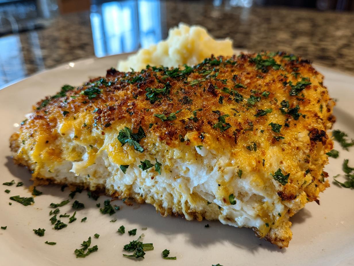 Amazing 4-Ingredient Parmesan crusted chicken