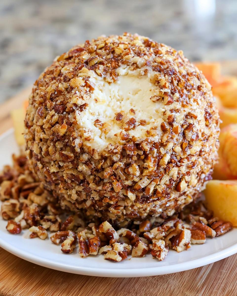 Pineapple Pecan Cheese Ball Easy Party Appetizer - detail 1