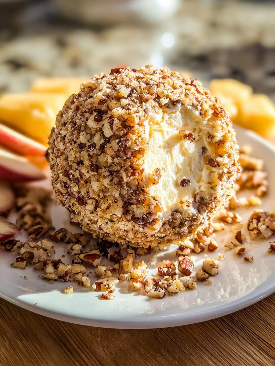 Pineapple Pecan Cheese Ball Easy Party Appetizer - detail 2