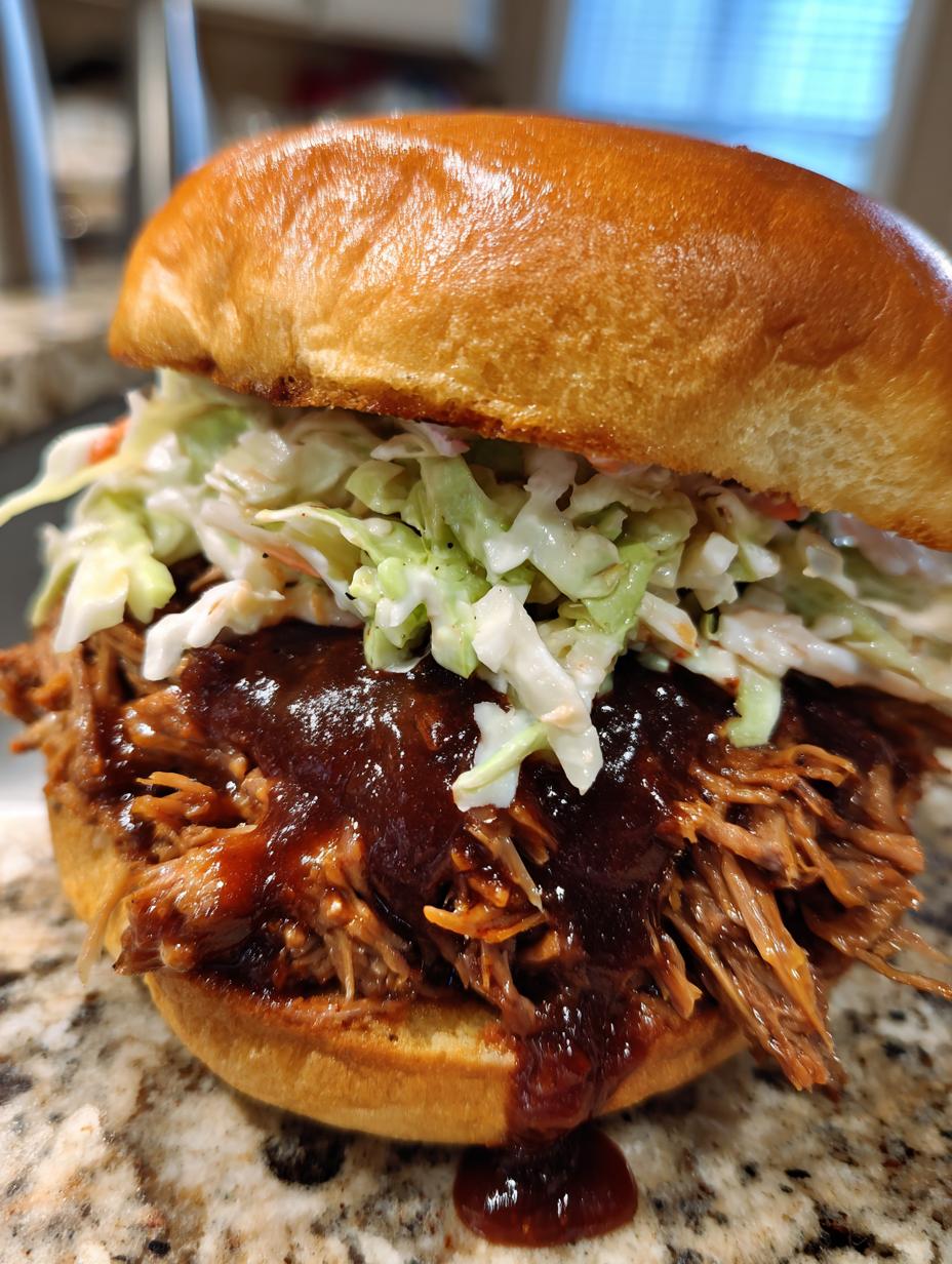 Pulled Beef Sliders With BBQ Sauce and Coleslaw - detail 2