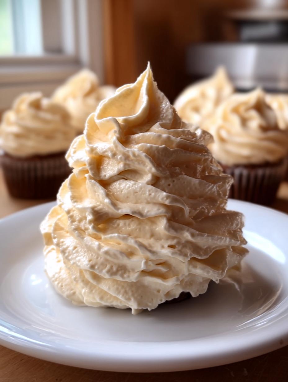 Russian Buttercream Frosting with Condensed Milk - detail 2