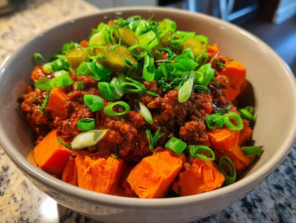 Sloppy Joe Sweet Potato Bowls