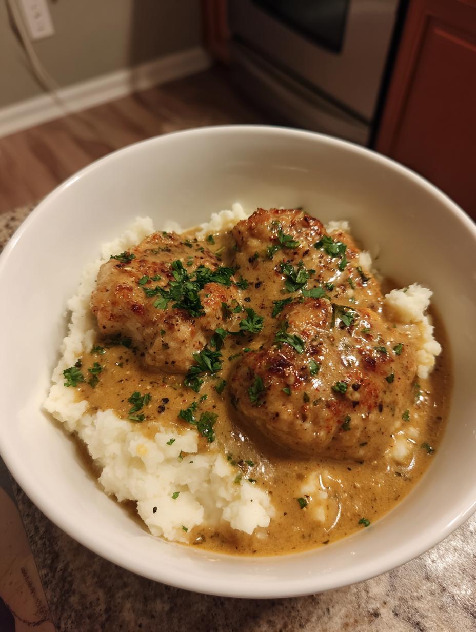 Smothered chicken - detail 2