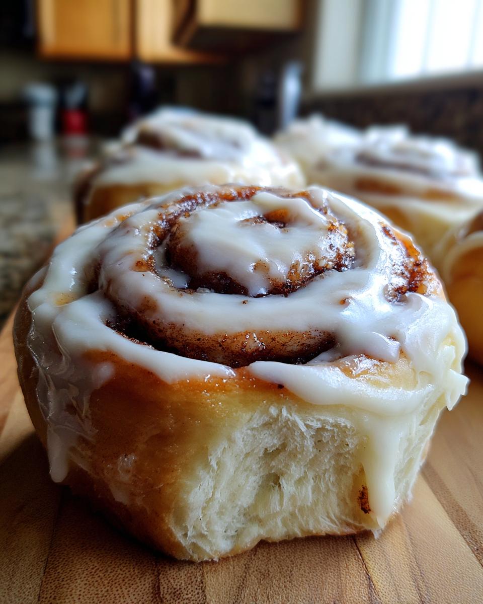 Soft Apple Butter Cinnamon Rolls With Creamy Frosting - detail 1