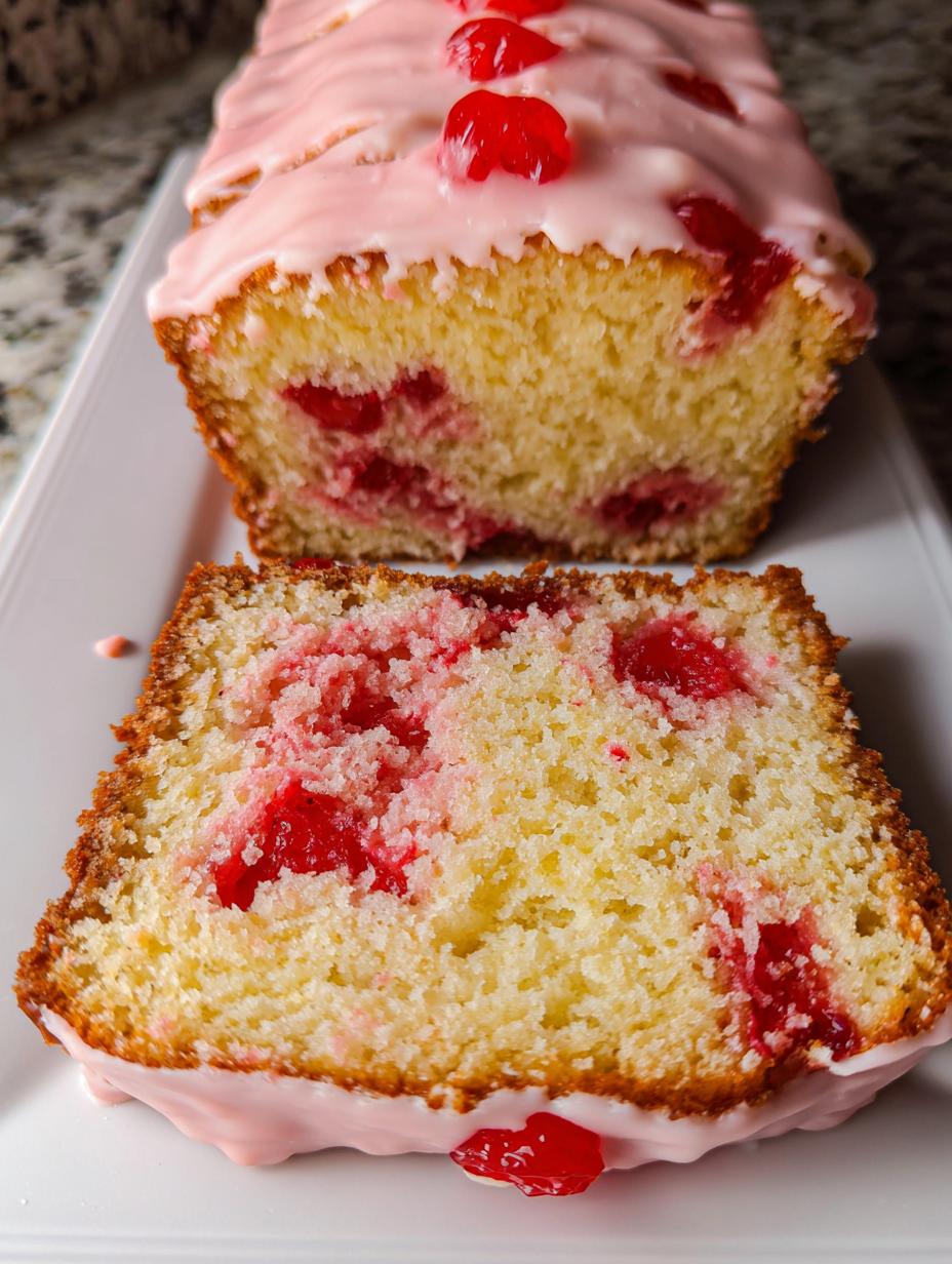 Soft Cherry Bread With Sweet Almond Glaze - detail 2