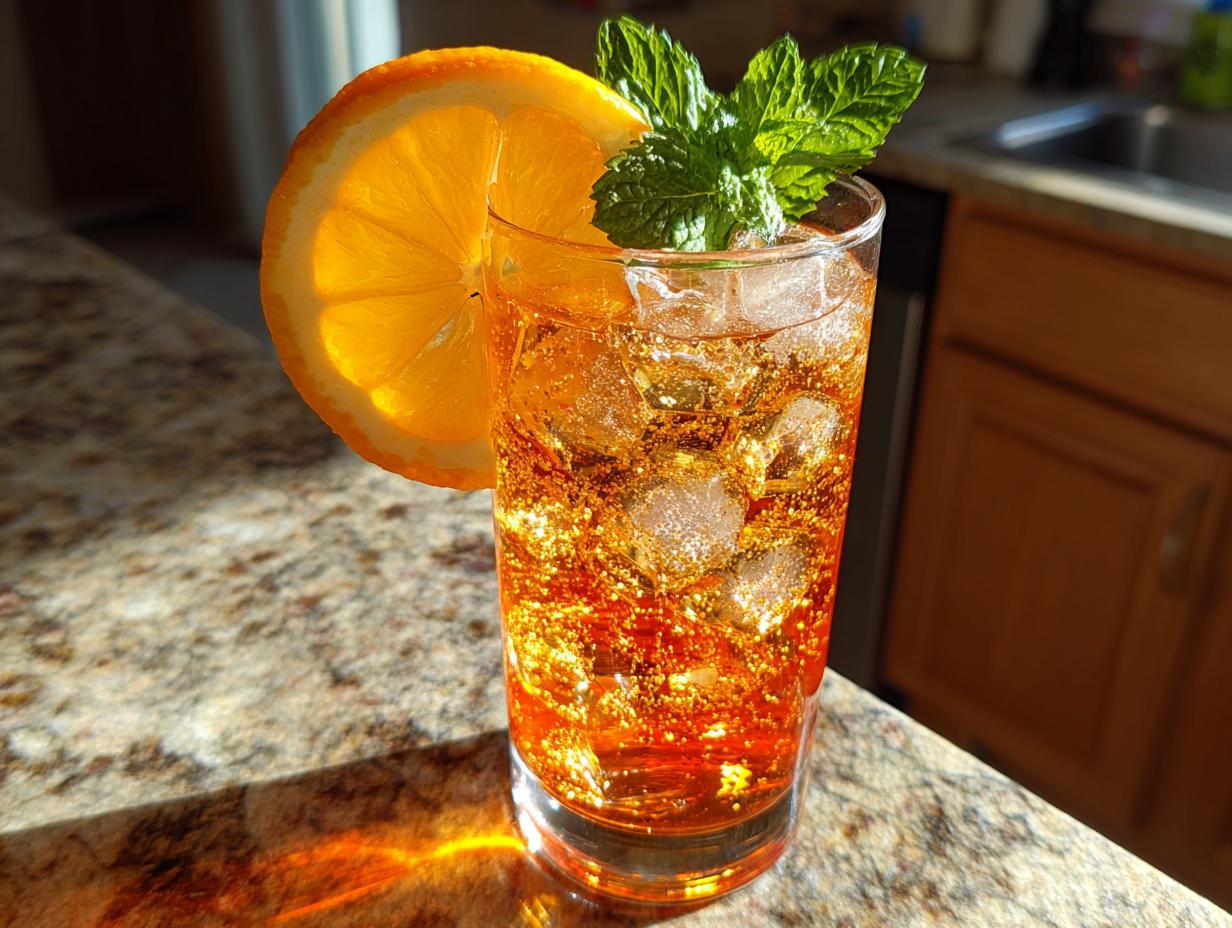 5 Minute Sparkling Non-Alcoholic Aperol Spritz Magic