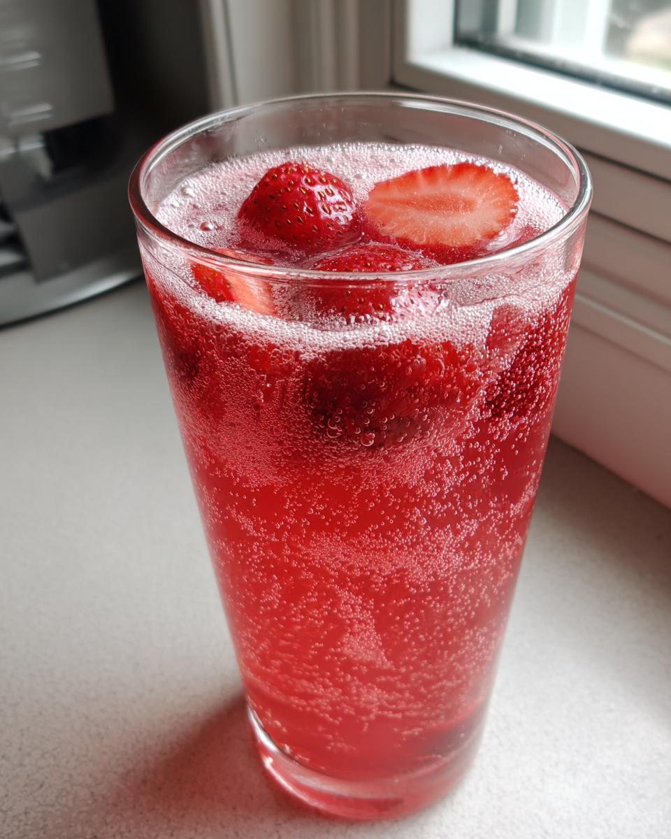 Easy 5-Minute Sparkling Strawberry Punch Drink Joy 4 Sparkling Strawberry Punch Easy Party Drink - detail 1