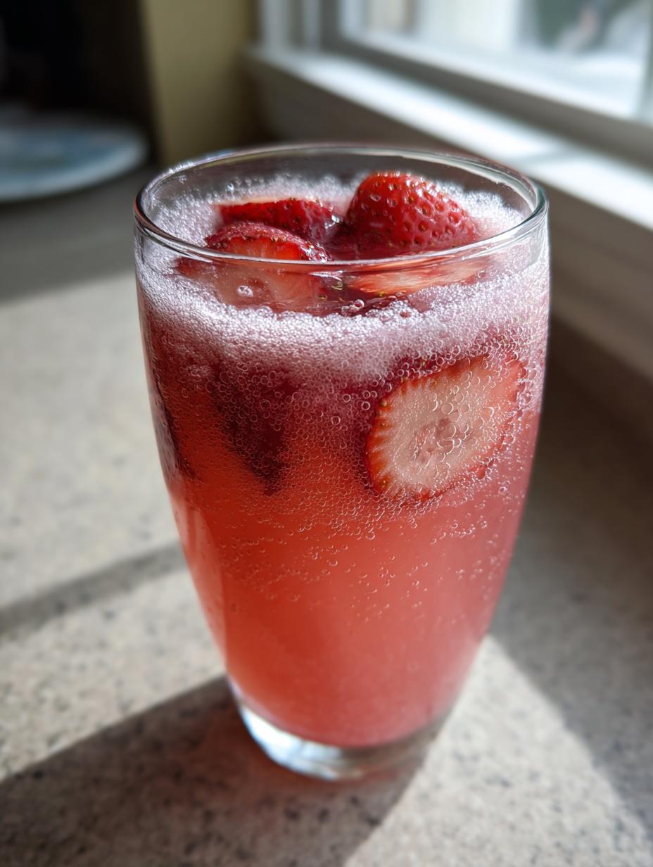Easy 5-Minute Sparkling Strawberry Punch Drink Joy 5 Sparkling Strawberry Punch Easy Party Drink - detail 2