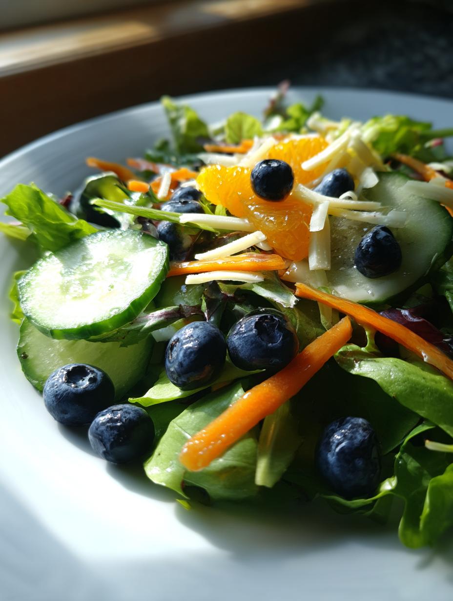 Spring Mix Garden Salad with Honey-Orange Vinaigrette - detail 2