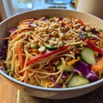 Spring Roll Salad with Peanut Sauce