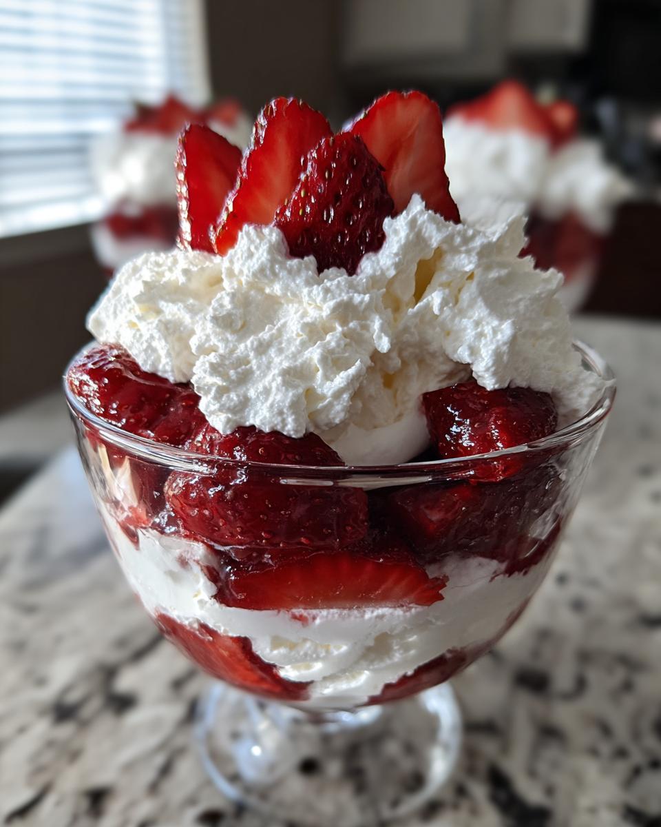 Strawberries and Cream Mini Parfaits No Bake - detail 1