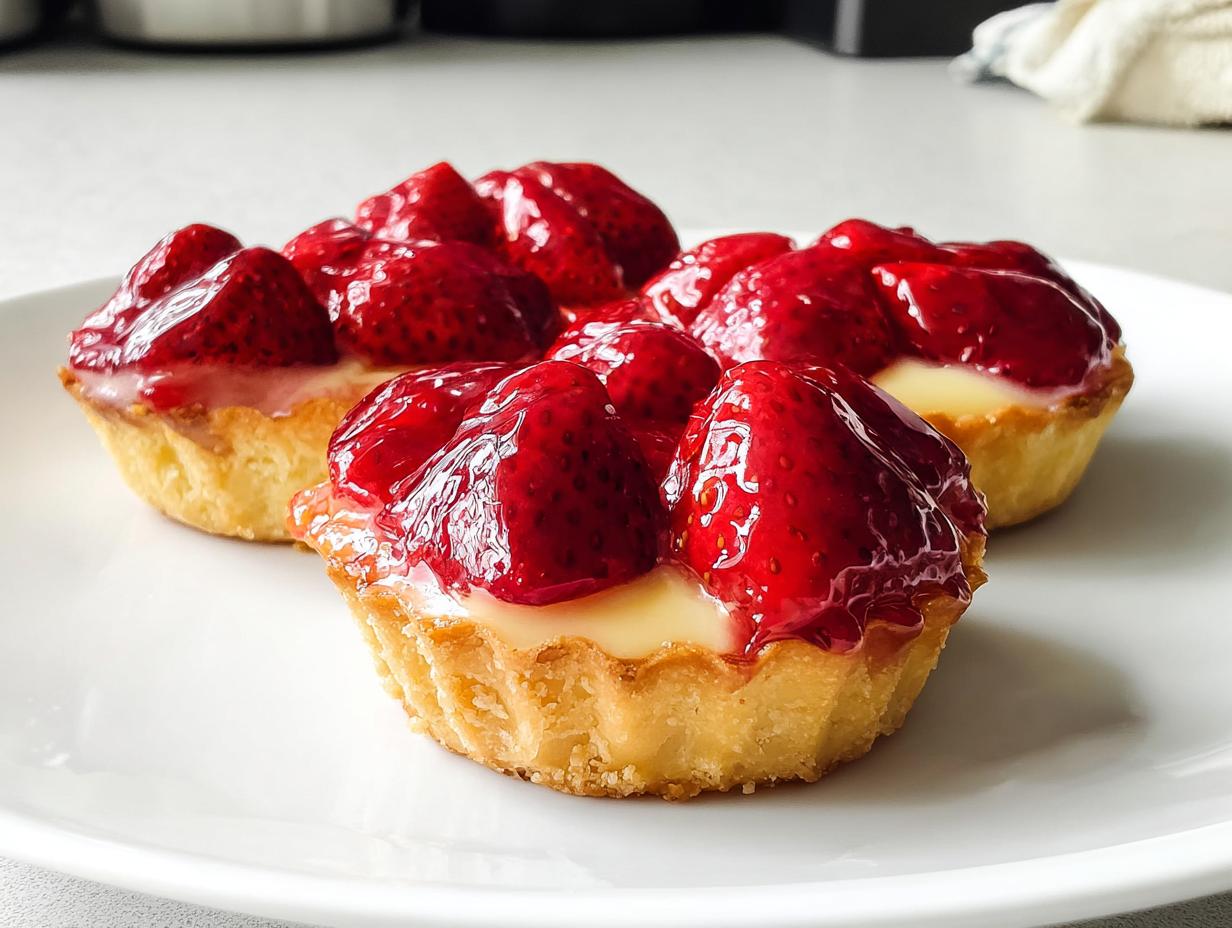 Amazing 8 Strawberry Custard Tarts