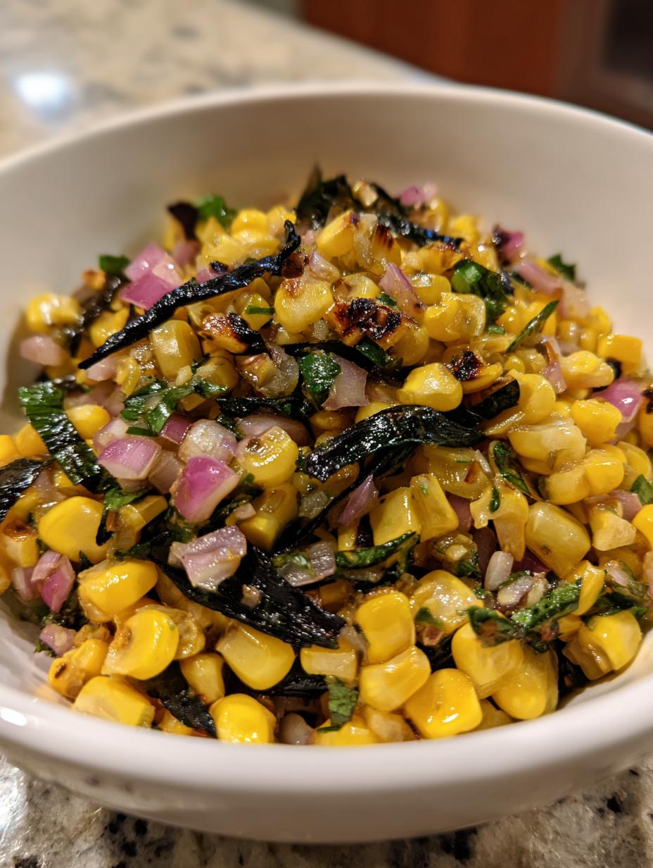 Sweet Corn Salsa with Roasted Poblano and Lime - detail 2