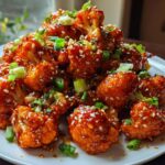 Sweet and spicy baked cauliflower