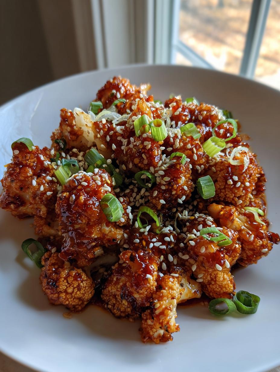 Sweet and spicy baked cauliflower - detail 2