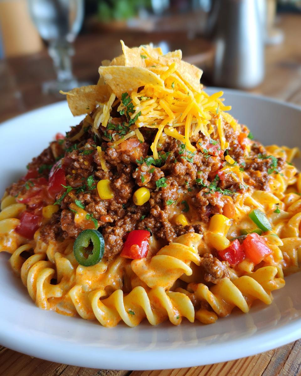 Taco Pasta Salad With Beef and Creamy Dressing - detail 1
