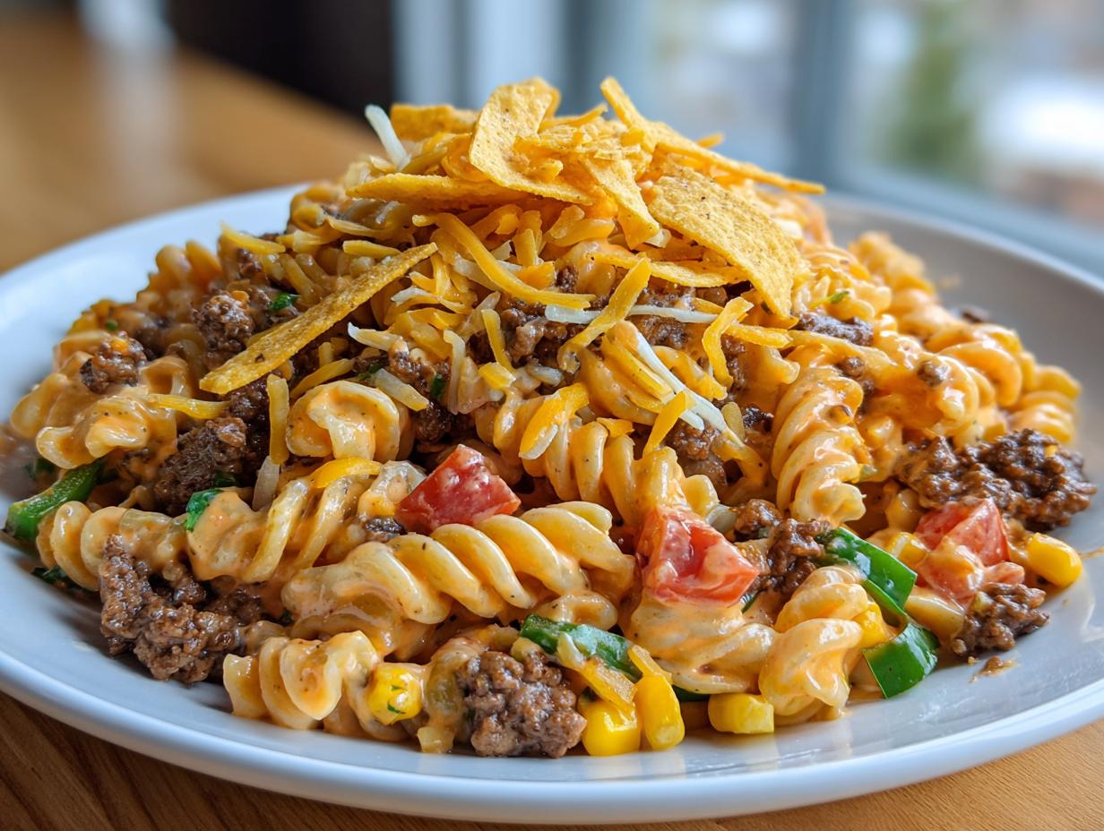 Amazing 1st Taco Pasta Salad With Beef