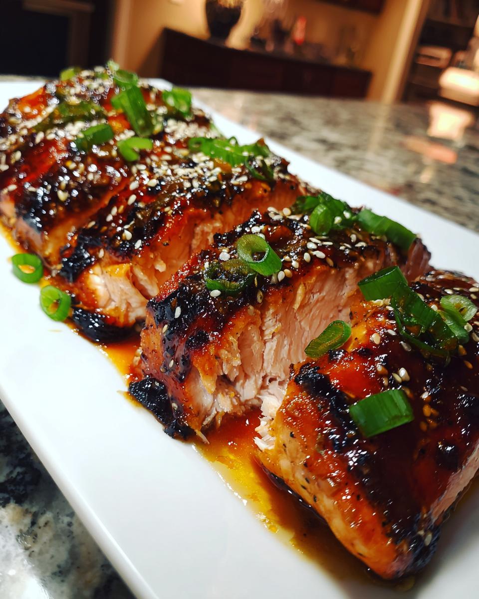 Teriyaki salmon - detail 1