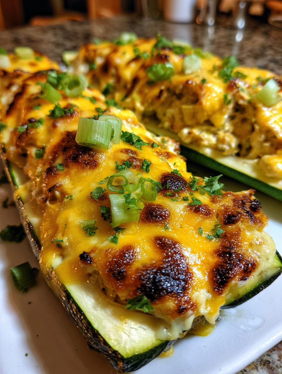 Tuna melt zucchini boats - detail 2