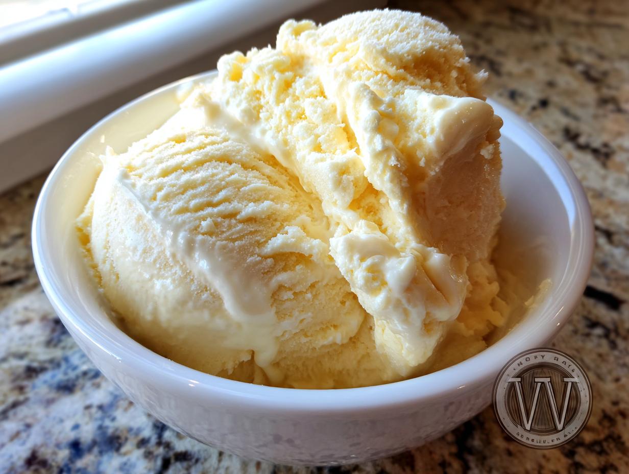 Amazing 6-Ingredient Vanilla Frozen Custard Creamy Homemade Dessert
