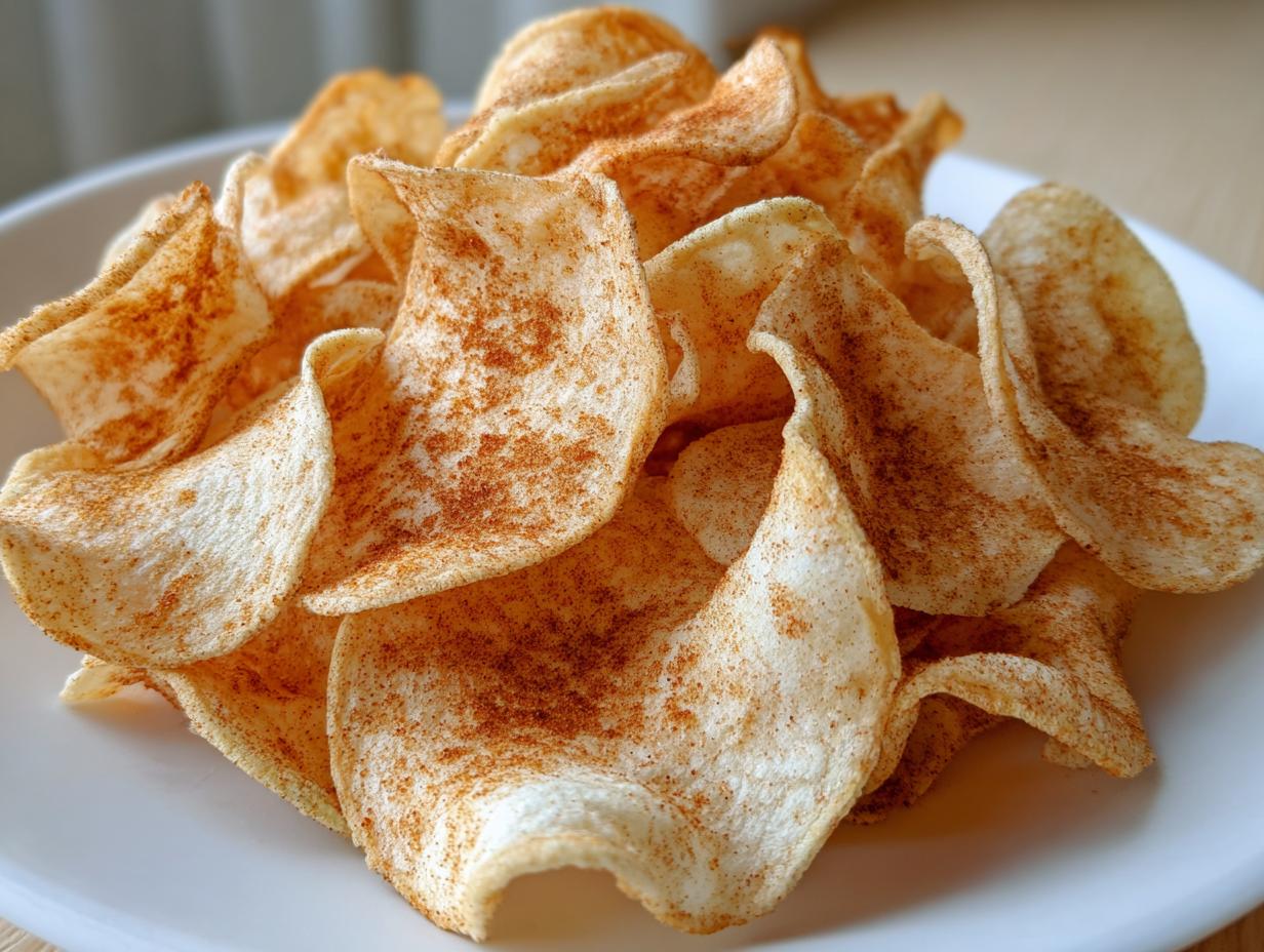 Amazing air fryer cinnamon apple chips in 20 min