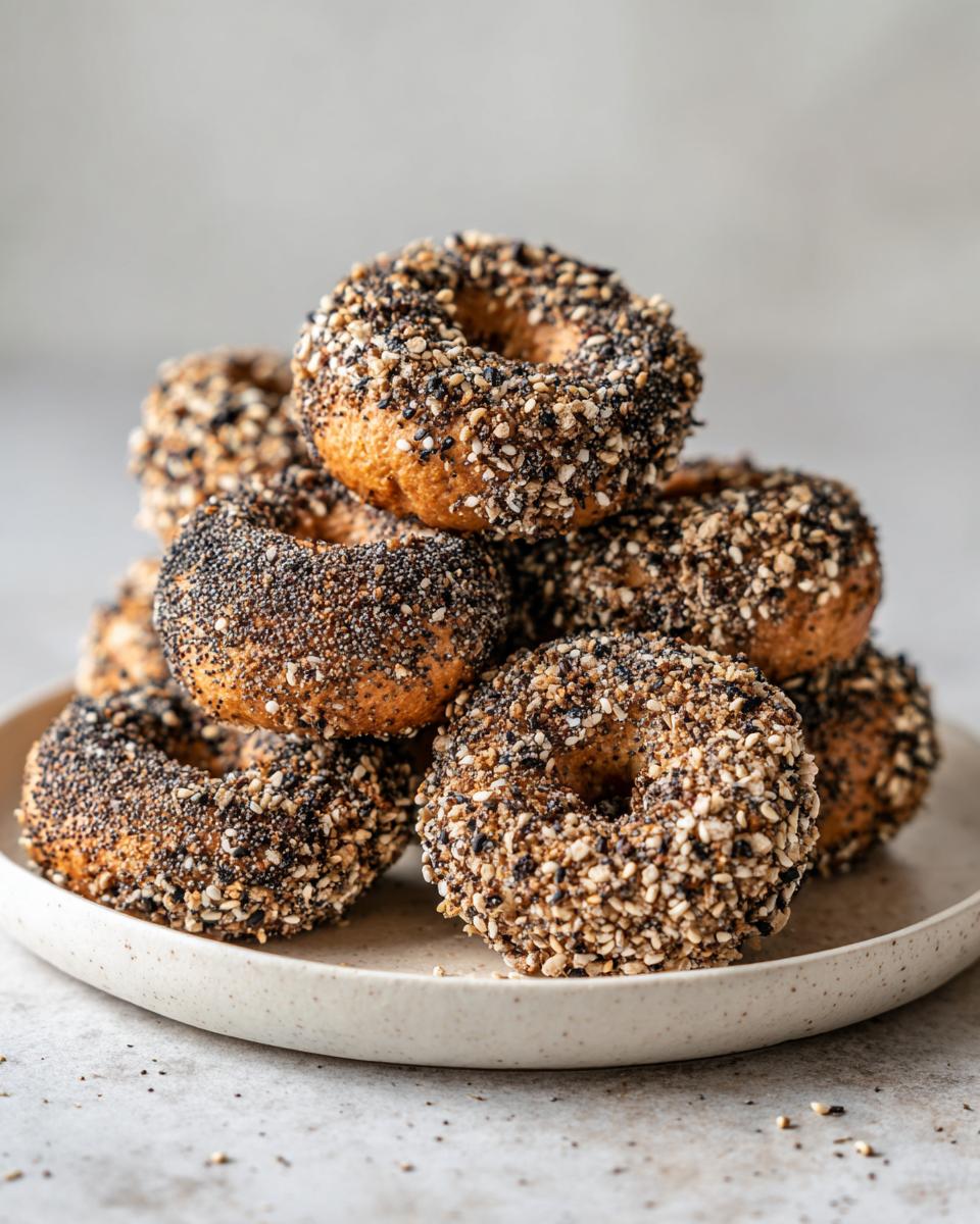 air fryer mini bagels - detail 1