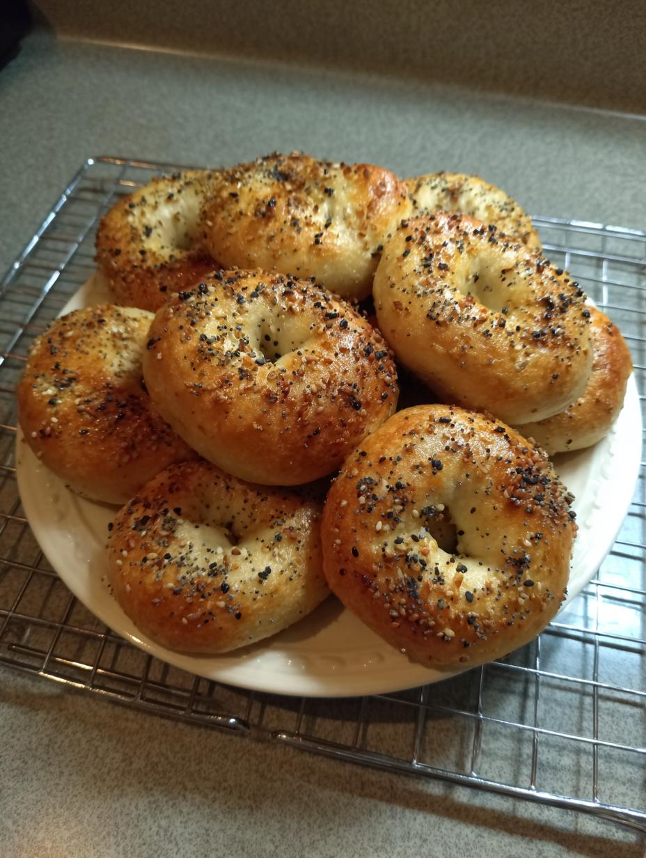 air fryer mini bagels - detail 2