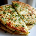 air fryer tortilla garlic bread