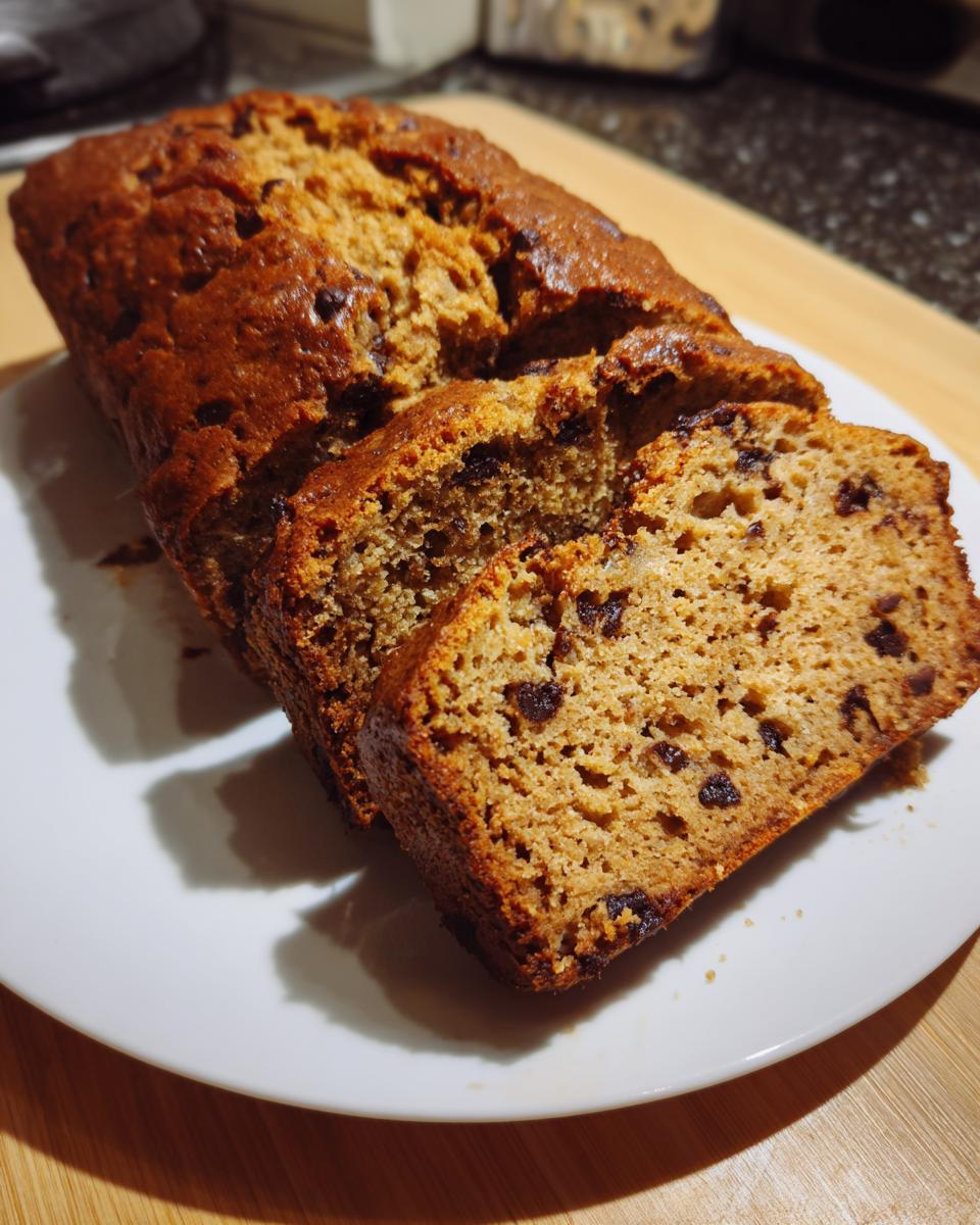 almond flour banana bread - detail 1