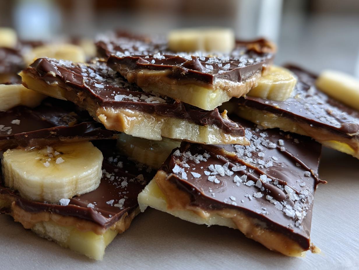 Shocking 3-ingredient banana bark recipe