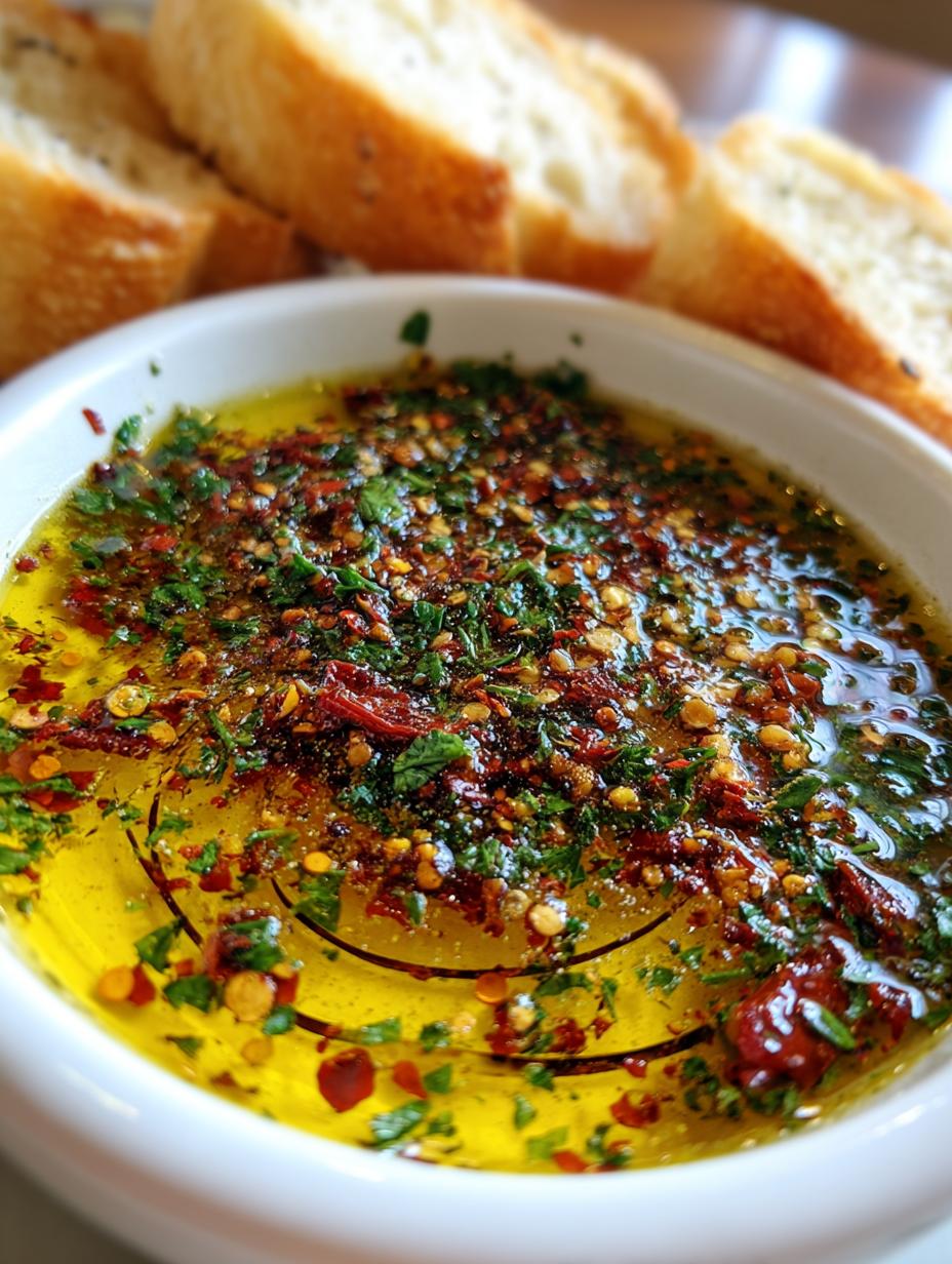 bread dipping oil - detail 2