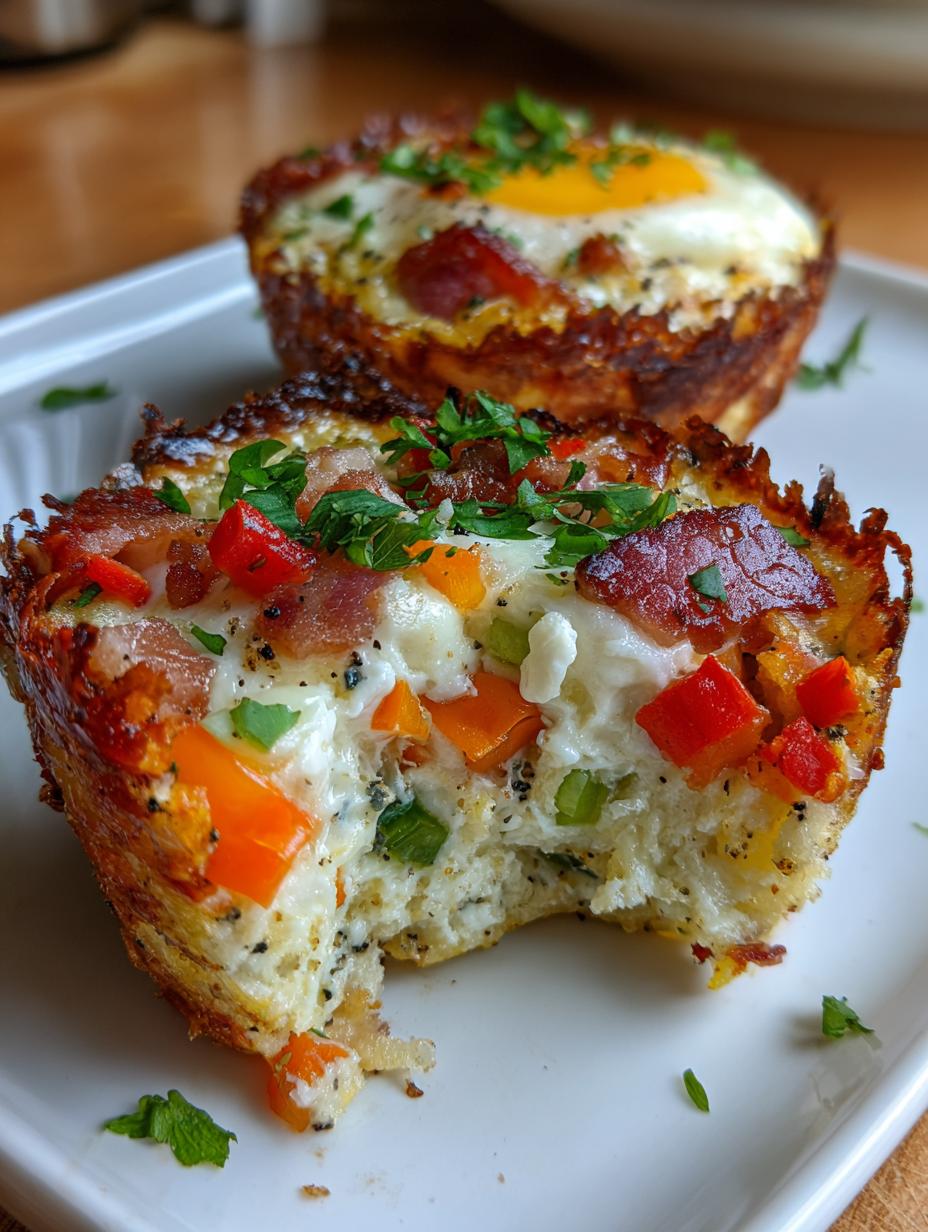 breakfast egg muffins - detail 1