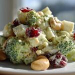 broccoli cashew apple pear salad