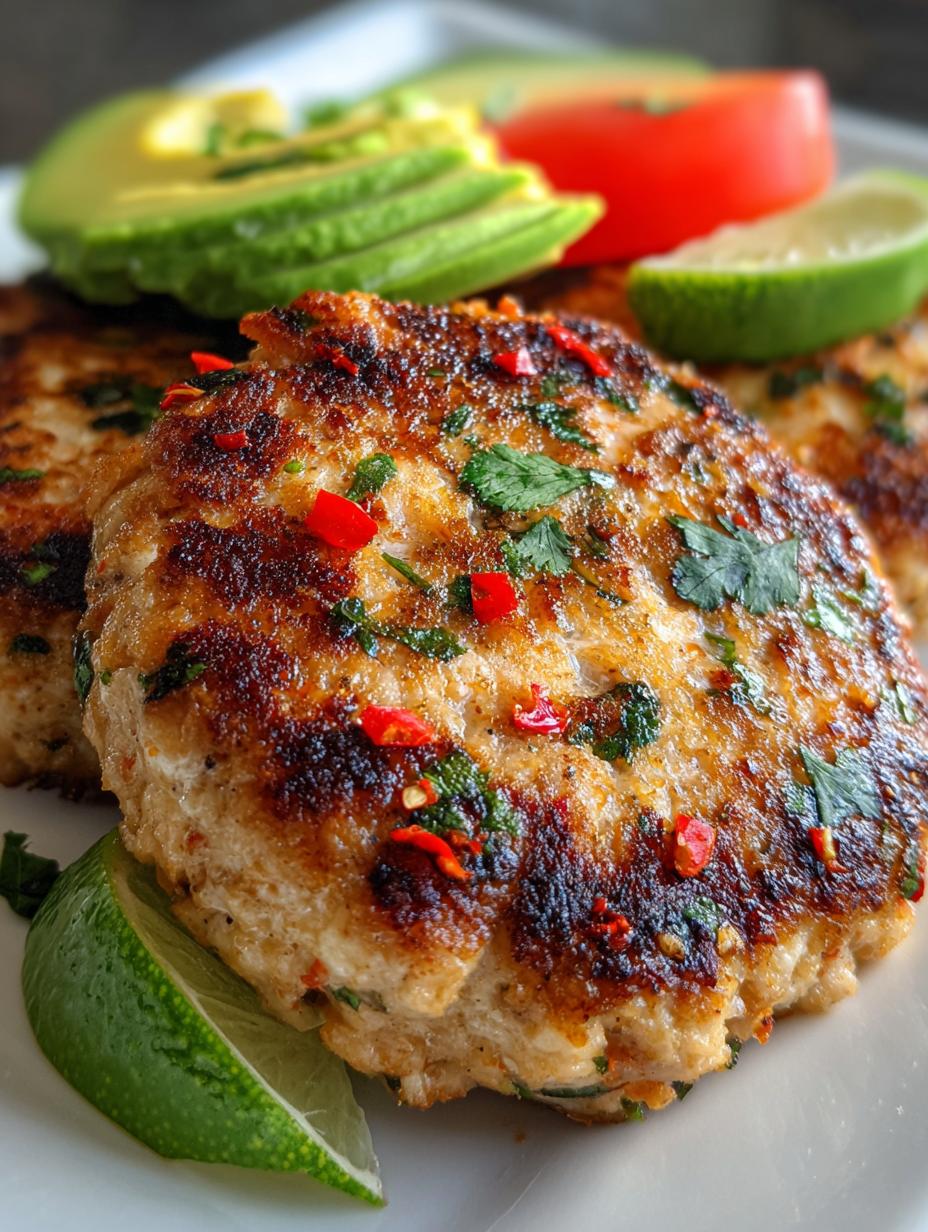 chili lime chicken burgers - detail 2